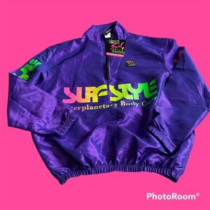 ***BRAND NEW WITH TAGS***SURFSTYLE 1/4 Zip Windbreaker in Purple Sz M
